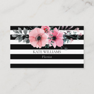 Elegante Blüten Visitenkarte