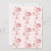 Elegante Blütenbildung Das Brautparty des Knotens Einladung (Rückseite)