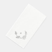Elegante Blütenblattgedeckte Hochzeit Serviette (Ecke)