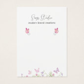 Elegante Blütenblume, benutzerdefiniertes Ohrendis (Vorderseite)