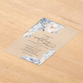 Elegante Blütenblüte Botanische Blumenhochzeit Acryleinladungen (Ablage )