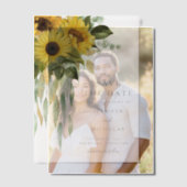 Elegante Blütenblütenblumen heiraten das Datum Pergament Einladungen (Versatz (Ehepaar))