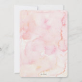 Elegante Blütendusche und Grüne Adoption Einladung (Rückseite)