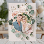 Elegante Blütenhochzeit Einladung