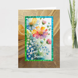 Elegante Blütenkarte gut, 5" x 7" Karte