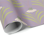 Elegante Blütenkuppel und Polka-Punkte Geschenkpapier (Rolleneckpunkt)