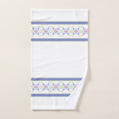 Elegante Blütenpracht in Periwinkle Badhandtuch Set (Handtuch)