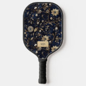 Elegante Blütenpracht Pickleball Schläger (Rückseite)