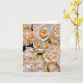 Elegante Blütenrose Mutter zur Schwangerschaft Karte (Gelbe Blume)