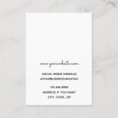 Elegante Blütenschmetterlinge Visitenkarte (Rückseite)