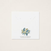 Elegante Blütenweine Ohrsichtkarte (Vorderseite)