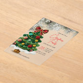 Elegante Bogen-Weihnachtsbaum-Party Acryleinladungen (Ablage )