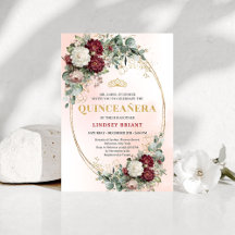 Elegante Bohemian Marsala Blumen Gold Quince