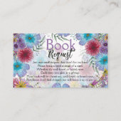 Elegante Bohemische Blume Baby in Bloom Begleitkarte (Vorderseite)