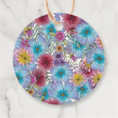 Elegante Bohemische Blume Baby in Bloom Geschenkanhänger (Rückseite)