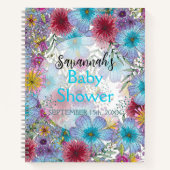 Elegante Bohemische Blume Baby in Bloom Notizblock (Vorderseite)