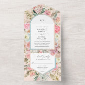 Elegante Bohemische Blüte in einer Einladung (Innen Boden)