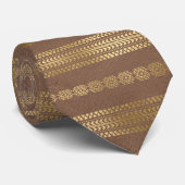 Elegante Bohemische Boho Rose Krawatte (Gerollt)