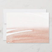 Elegante Bohemische Coral Terracotta Hochzeit Save The Date (Rückseite)