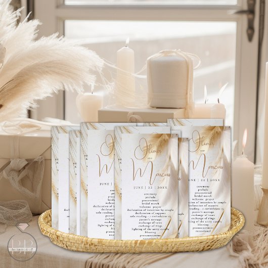 Elegante Bohemische Goldpampas