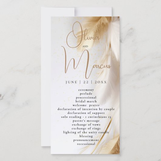 Elegante Bohemische Goldpampas (Vorderseite)