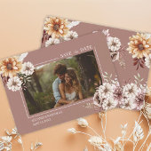 Elegante Bohemische Hochzeit der Wasserfarben Save The Date