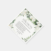 Elegante Bohemische Orchideen Hochzeit Serviette (Ecke)