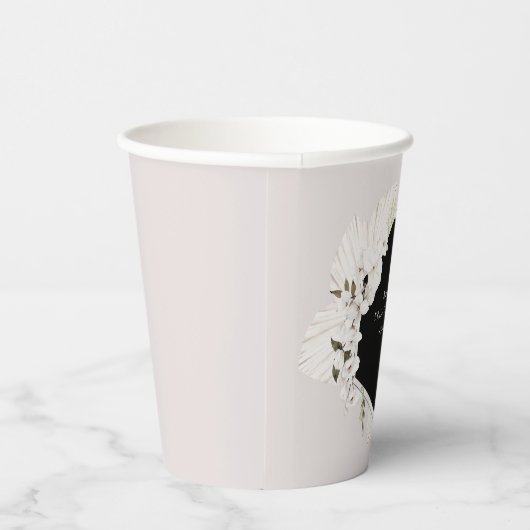 Elegante Bohemische Papiersorten Pappbecher (Rechts)