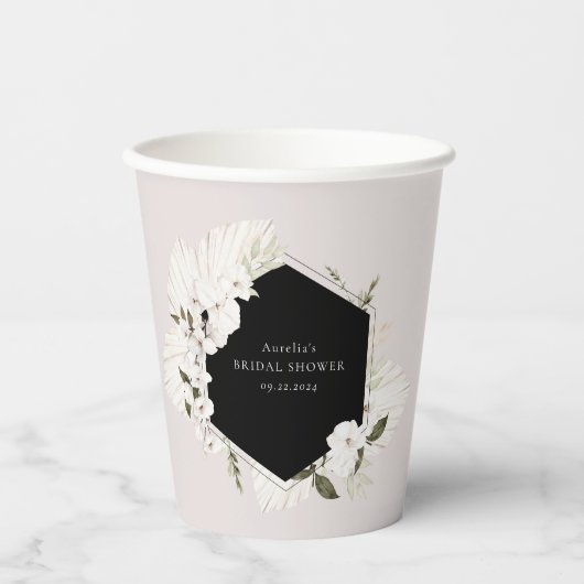 Elegante Bohemische Papiersorten Pappbecher (Vorderseite)