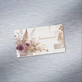 Elegante Bohemische Rose Magnetische Visitenkarte (Beispiel)