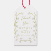 Elegante Bohemische Tulips Blumenhochzeit Danke Geschenkanhänger (Vorderseite)