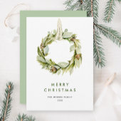 Elegante Bohemische Weihnachtsbaumkomposition Feiertagskarte