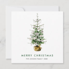 Elegante Bohemische Weihnachtsfeiertage Feiertagskarte