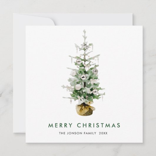 Elegante Bohemische Weihnachtsfeiertage Feiertagskarte (Vorderseite)