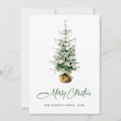 Elegante Bohemische Weihnachtsfeiertage Feiertagskarte (Vorderseite)