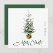 Elegante Bohemische Weihnachtsfeiertage Feiertagskarte (Vorne/Hinten)