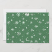 Elegante Bohemische Weihnachtsgrüße Feiertagskarte (Rückseite)