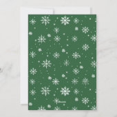 Elegante Bohemische Weihnachtsgrüße Feiertagskarte (Rückseite)