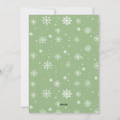 Elegante Bohemische Weihnachtskomposition Feiertagskarte (Rückseite)