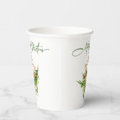 Elegante Bohemische Weihnachtskomposition Pappbecher (Rechts)