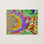 Elegante bohmianische Retro-Sonnenblumen Puzzle (Horizontal)