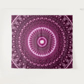 Elegante böhmische, farbenfrohe, abstrakt-rosa Hei Wandteppich (Vorderseite (Horizontal))