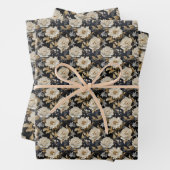 Elegante Boho 3D-Rose-Torfbäume Geschenkpapier Set (Beispiel)