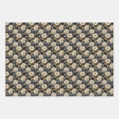 Elegante Boho 3D-Rose-Torfbäume Geschenkpapier Set (Vorderseite)