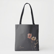 Elegante Boho-Aquarell-Wildblume Moody Blush