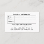 Elegante boho Aquarellschere Terminkarte (Rückseite)