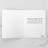 Elegante Boho Art Blume in einer Vase bald wieder Karte (Innenseite)