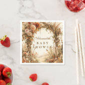 Elegante Boho-Baby-Party im Herbst Serviette (Beispiel)
