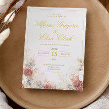 Elegante Boho-Blumen-Rosé-Weichrosa-Moderne Hochze