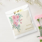 Elegante Boho Blush Pink Blumenzwiebelblume Hochze Geschenktütchen (Versiegelt)